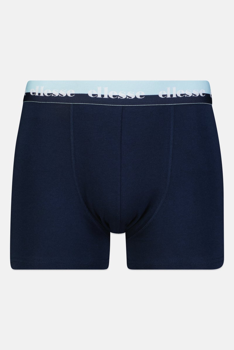 Ellesse Men 3 Pieces Brand Logo Trunks, Multicolor - Image 5